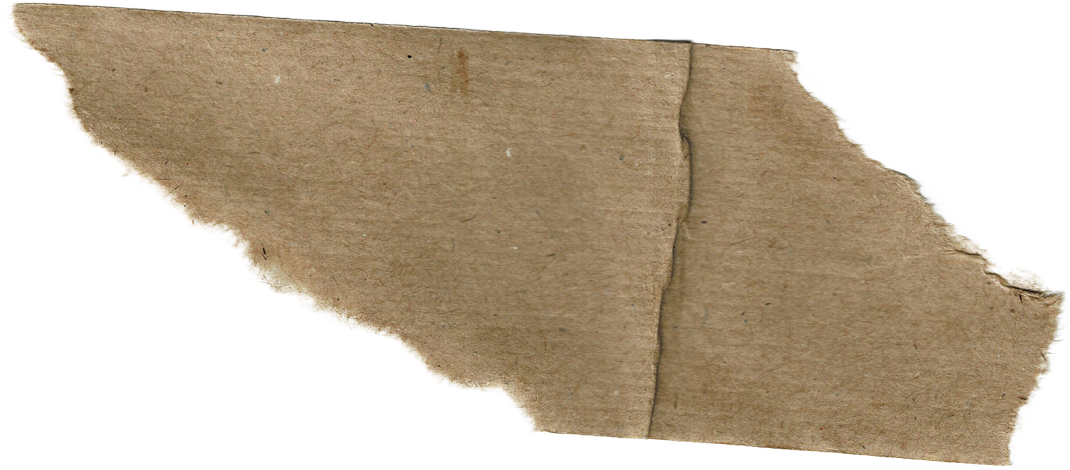 Torn Kraft Paper Cutout
